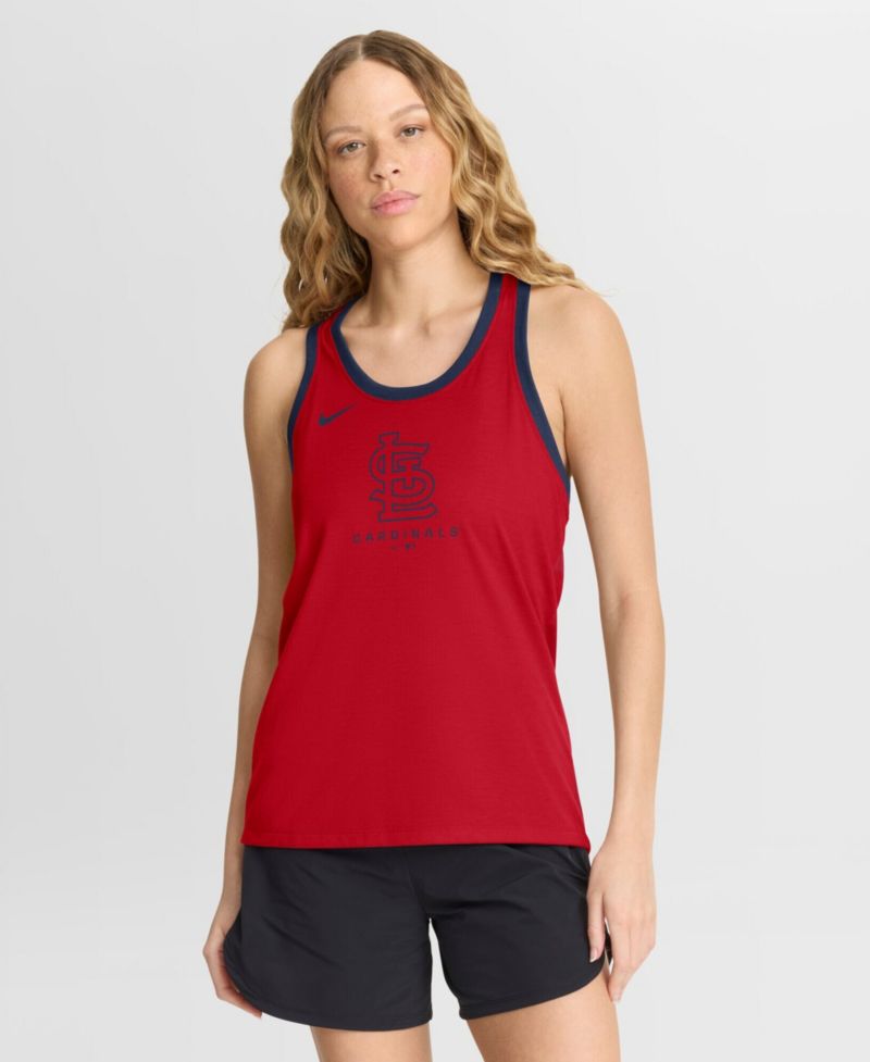 Women's Red St. Louis Cardinals Tri-Blend Dri-FIT Racerback Tank Top