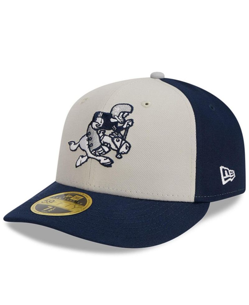 Men's Cream, Navy Dallas Cowboys 2023 Sideline Historic Low Profile 59FIFTY Fitted Hat