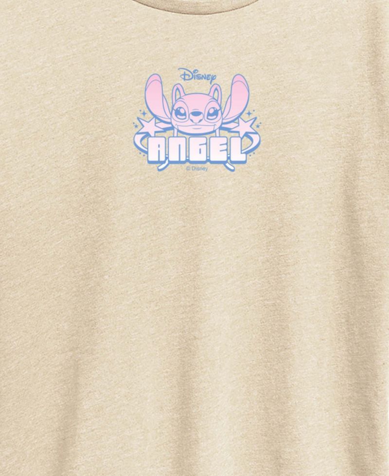 Plus Size Lilo Stitch Angel Y2K Short-Sleeve Graphic T-Shirt