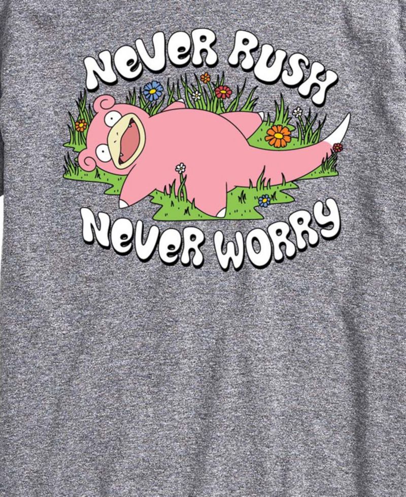 Men's Pokemon Never Rushed Graphic T-Shirt