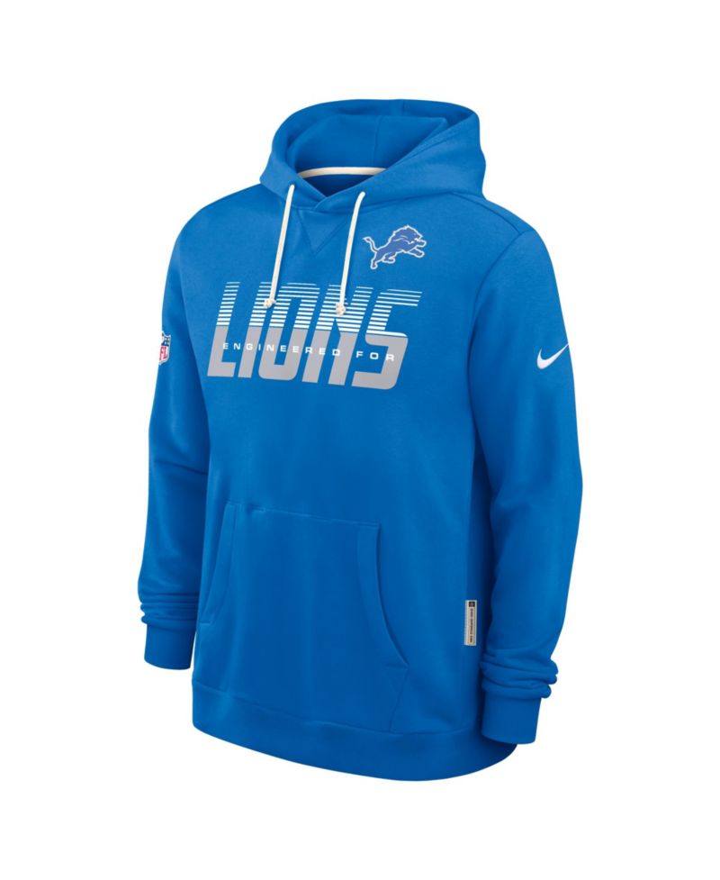 Men's Blue Detroit Lions Sideline Standard Issue Dri-FIT Hoodie