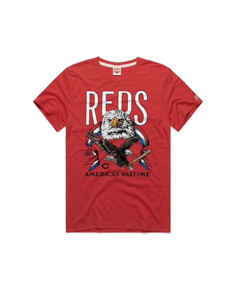 Men's Red Cincinnati Reds America's Pastime Tri-Blend T-Shirt