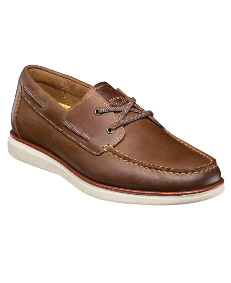 Tropics Elastic Lace Moc-Toe Boat Shoes