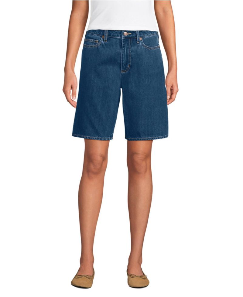 Women's Lightweight Denim Mid Rise 10" Shorts