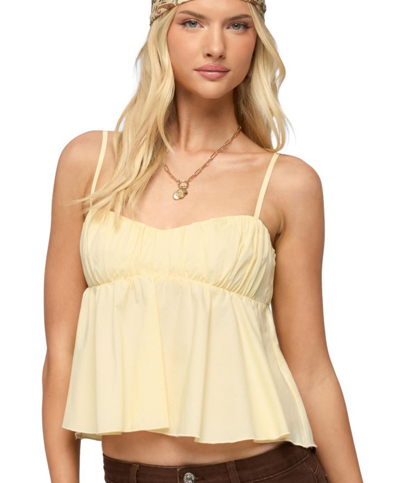 Women's Byrdie Ruched Babydoll Tank Top