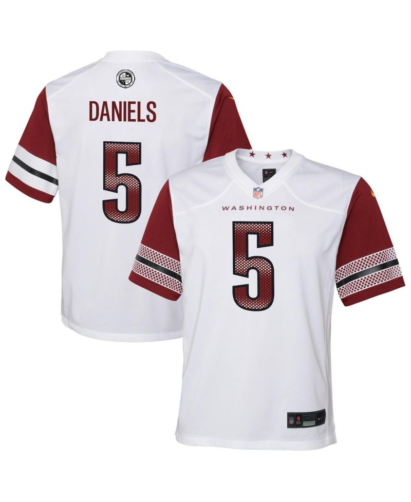 Big Boys and Girls Jayden Daniels White Washington Commanders Game Jersey