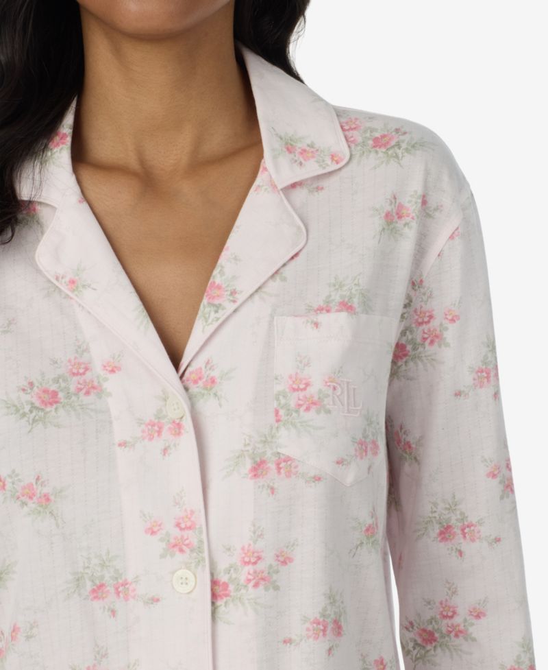 Women's Petite 3/4-Sleeve Pajama Set
