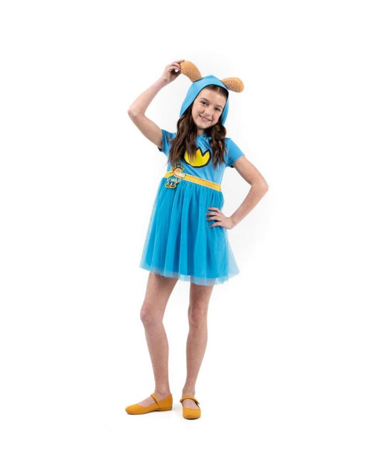 Youth Girl Cosplay Dress With Tulle Skirt And 3D Dog Ears Large (10/12)