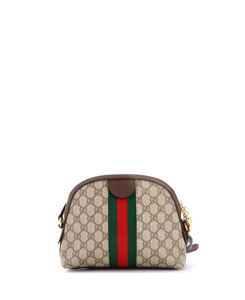 Small Ophidia Dome Shoulder Bag GG Coated Canvas