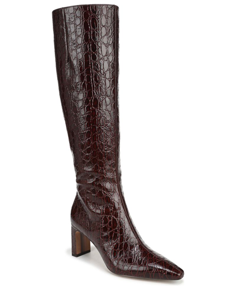 Women's Sylvia Snip Toe Knee High Dress Boots, Regular, Wide & Extra Wide Calf