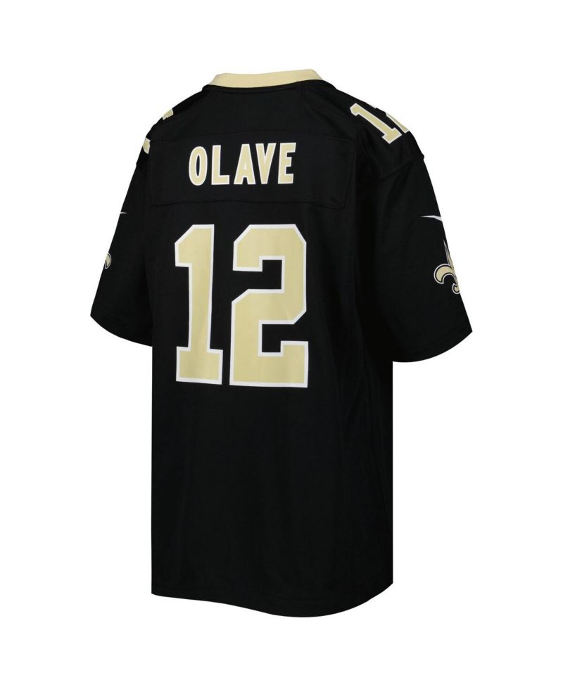 Big Boys Chris Olave Black New Orleans Saints Game Jersey