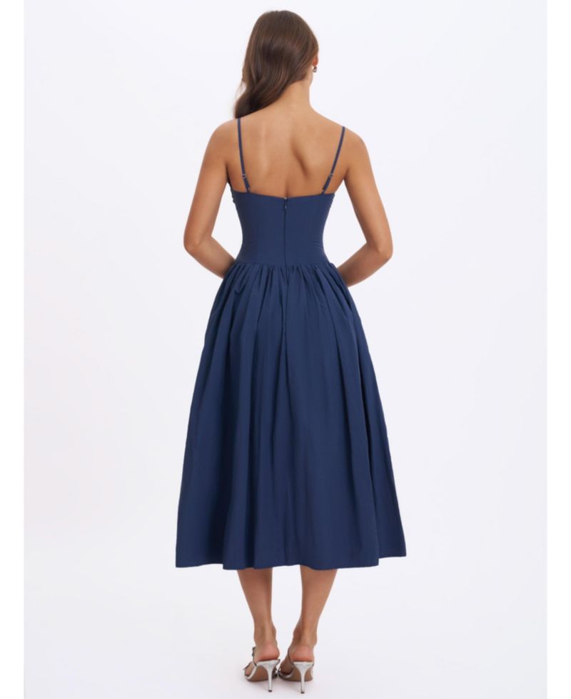 Women's Ailani Smocked Sweetheart Midi Dress