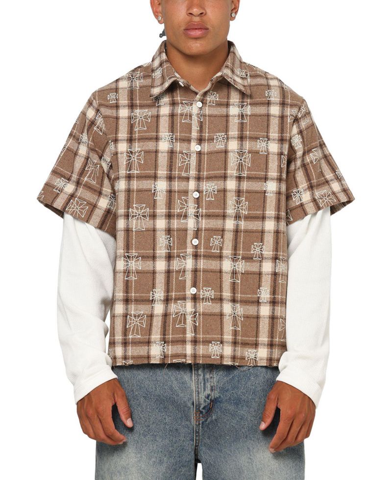 Men's Sanctuary Layered Button Up Shirt