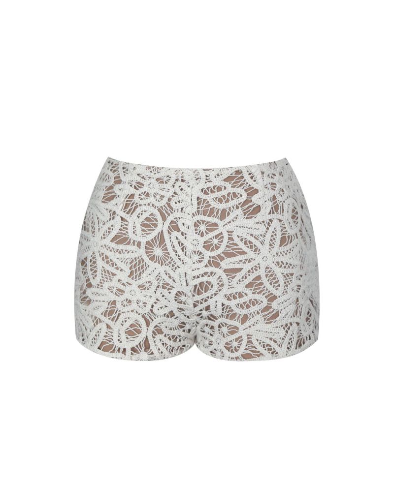Women's Rosanne Low-Rise Crochet Shorts, 11" Inseam