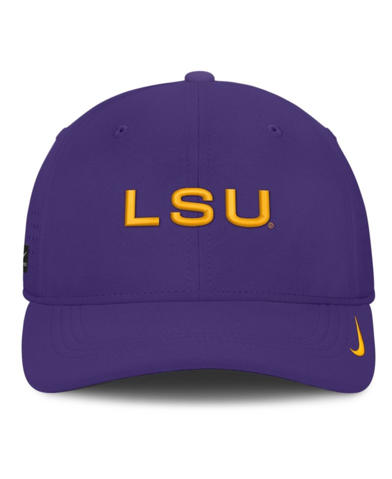Men's Purple LSU Tigers Gameday Aerobill Swooshflex Dri-FIT Hat