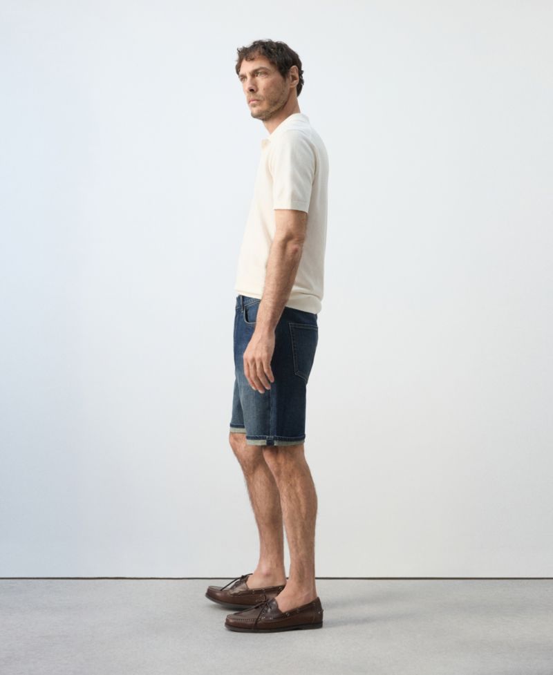 Men's Slim-Fit Denim 9.45" Bermuda Shorts