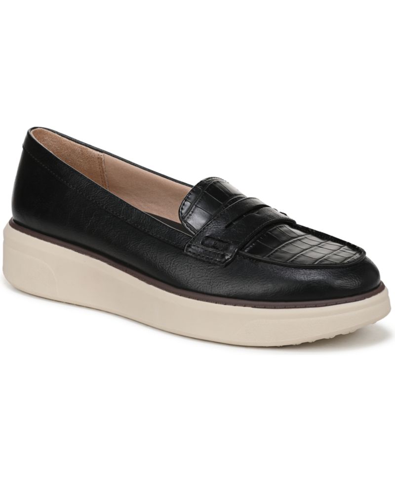 Women's Chelsea Round Toe Platform Penny Loafers