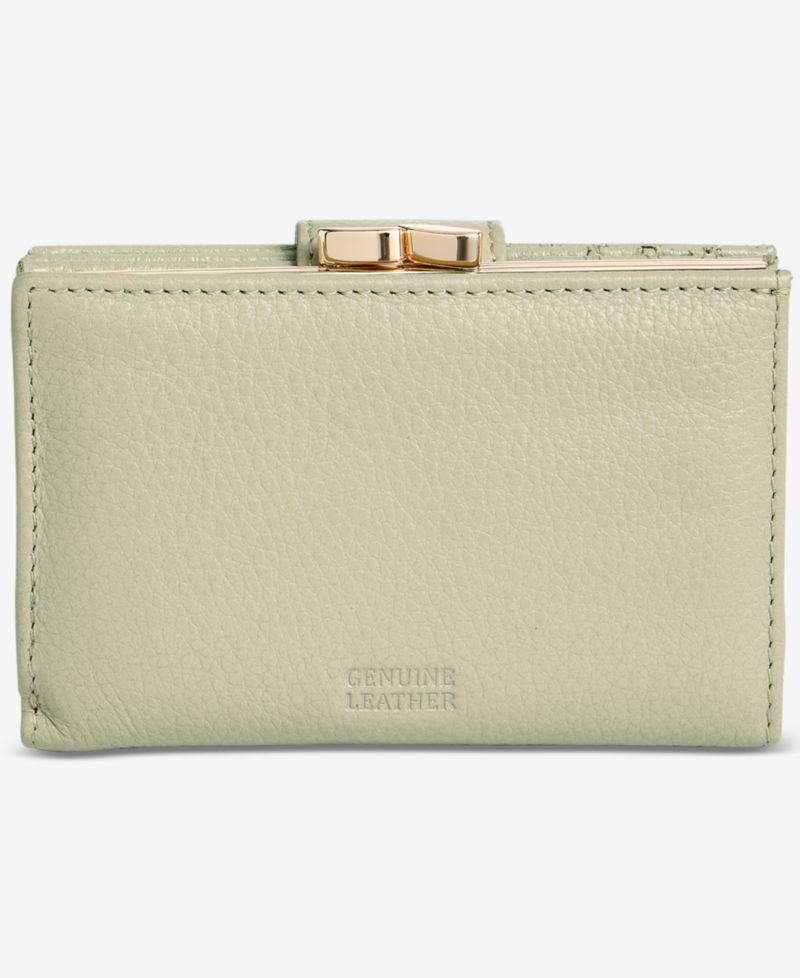 Softy Leather Framed Colorblock Wallet