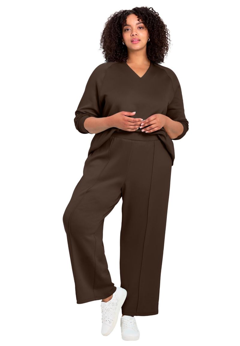 Women's Seamed Wide Leg Pant