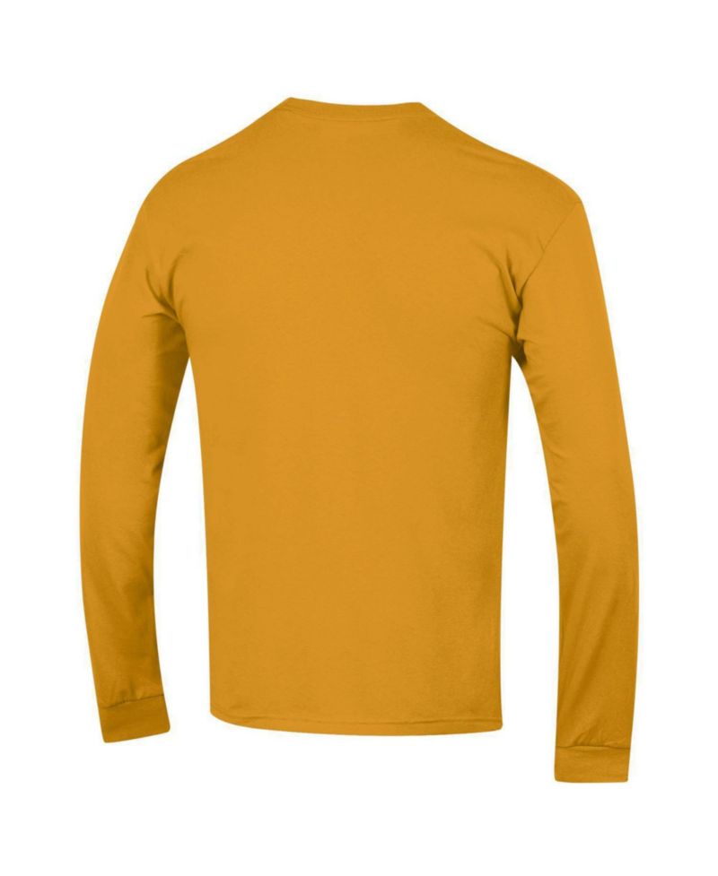Men's Iowa Hawkeyes Basic Arch Long-Sleeve Crewneck Screen-Print T-Shirt