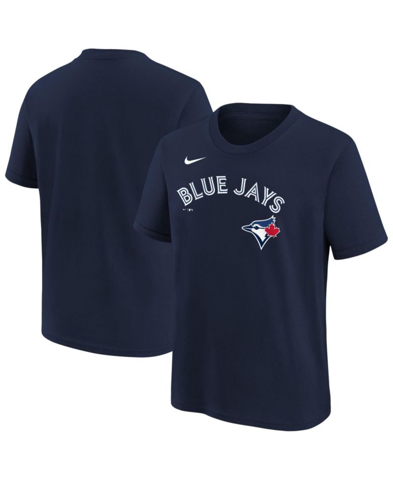 Big Boys and Girls Navy Toronto Blue Jays Wordmark T-Shirt
