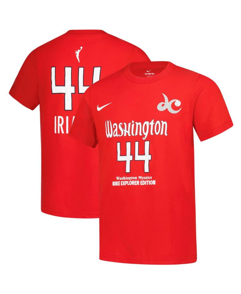Big Boys and Girls Kiki Iriafen Red Washington Mystics Explorer Edition Name & Number T-Shirt