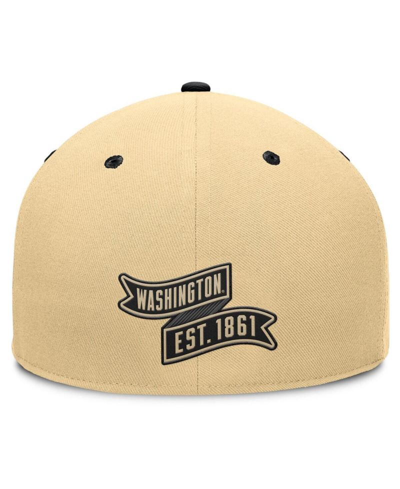 Men's Gold/Black Washington Huskies Balance Fitted Hat