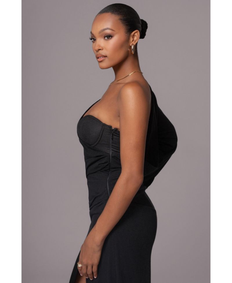 Women's Evita Linen Draped Dress