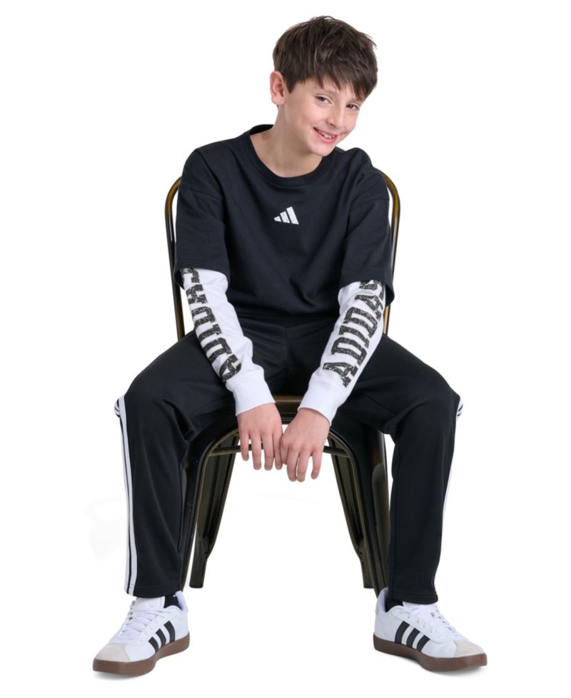 Boys' 8-20 Long-Sleeve Loose Fit Layered T-Shirt