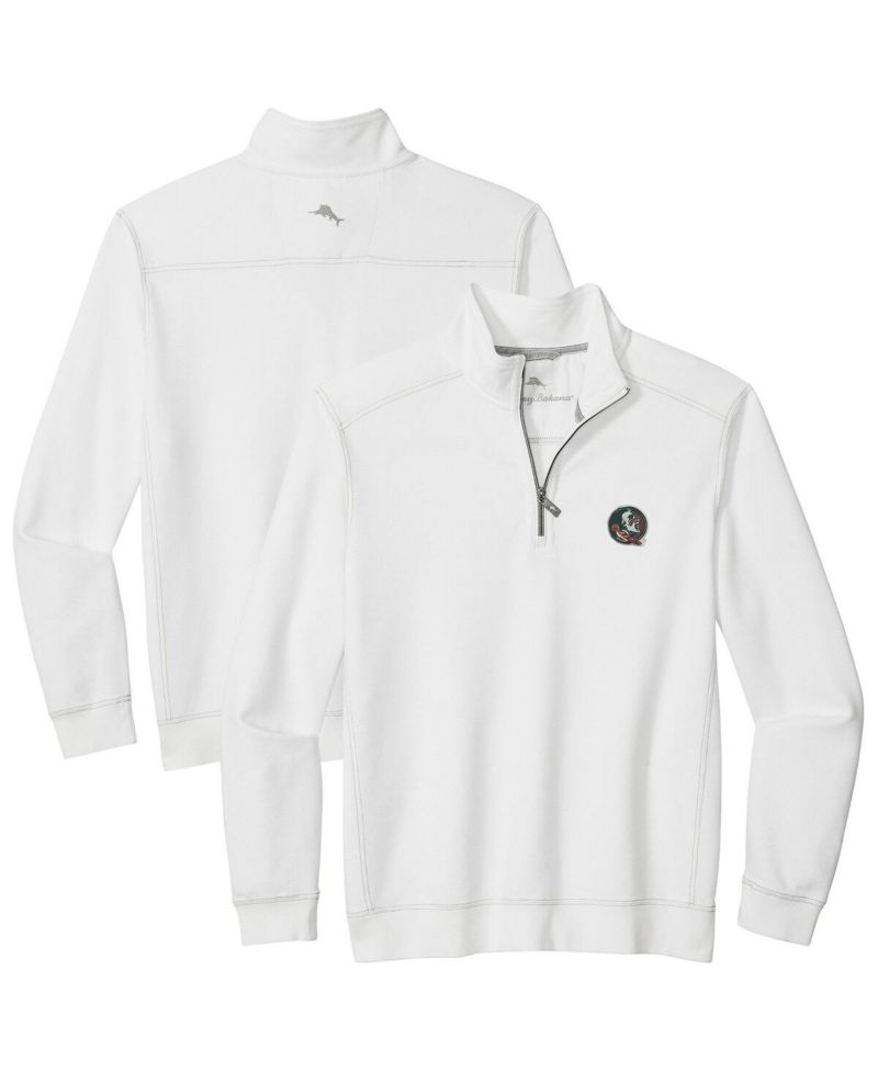 Men's White Florida State Seminoles Montego Bay Half-Zip Jacket