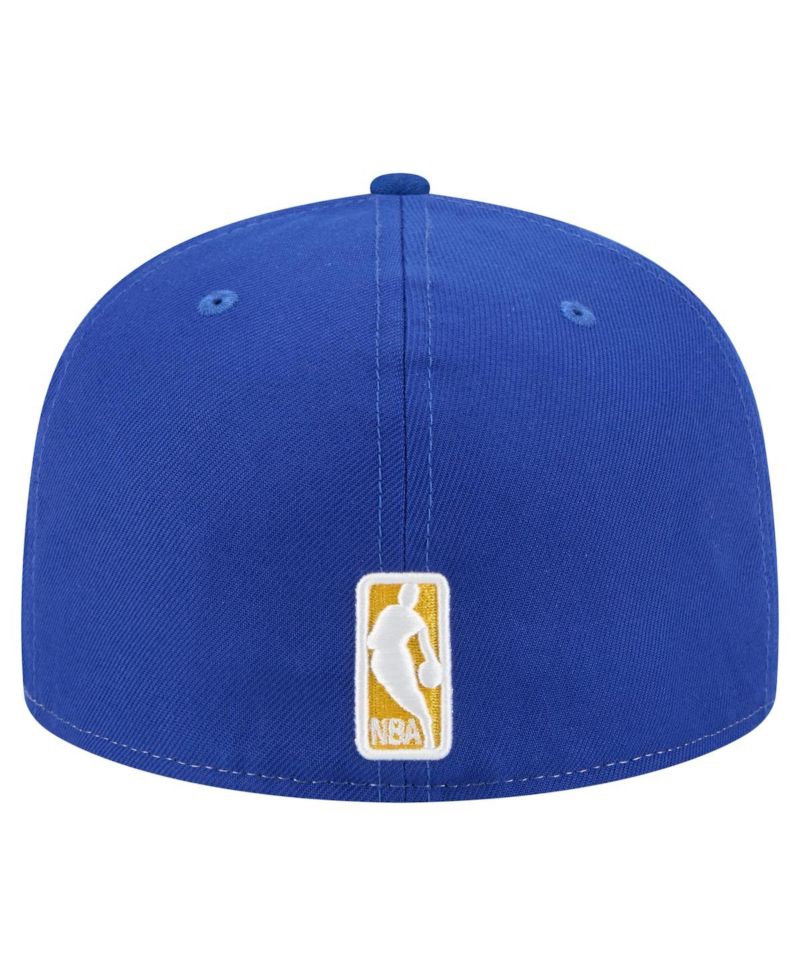 Men's White/Royal Golden State Warriors Repeat 59Fifty Fitted Hat