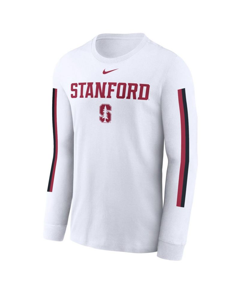 Men's White Stanford Cardinal Local Spirit Slogan Long Sleeve T-Shirt