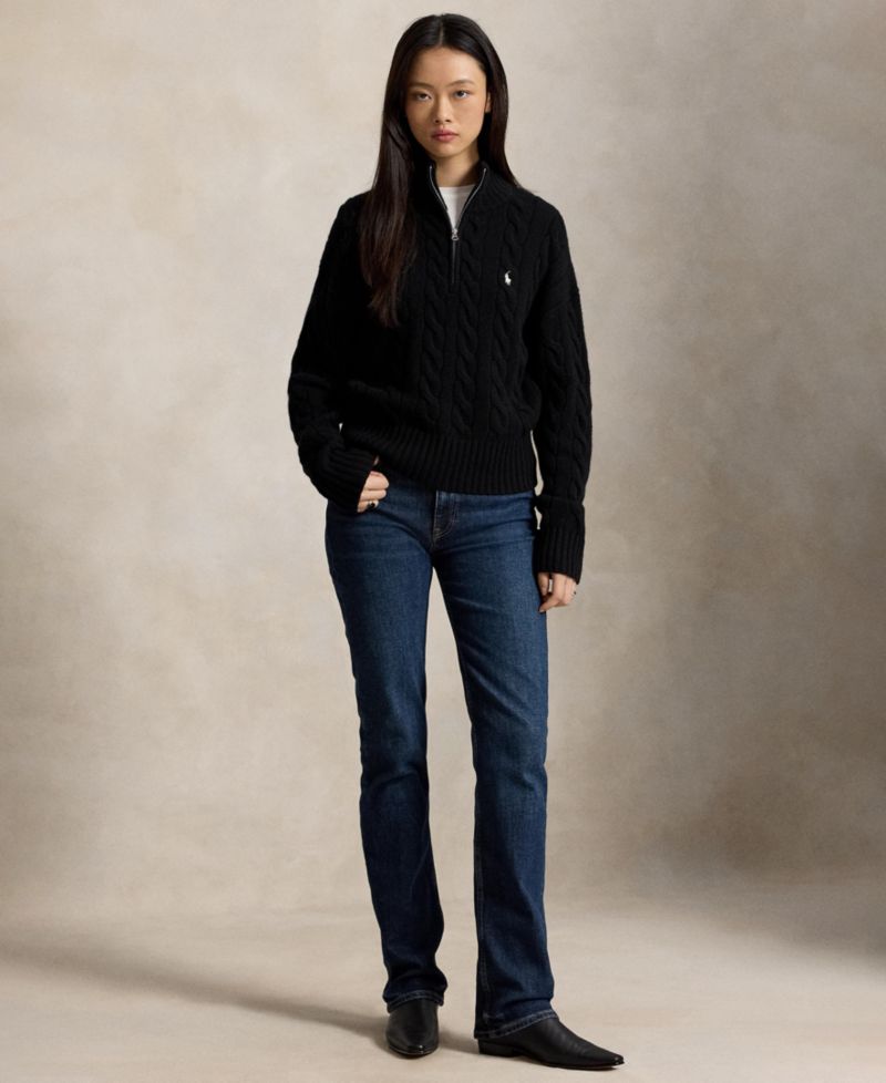 Women's Wool Cashmere Long-Sleeve Sweater