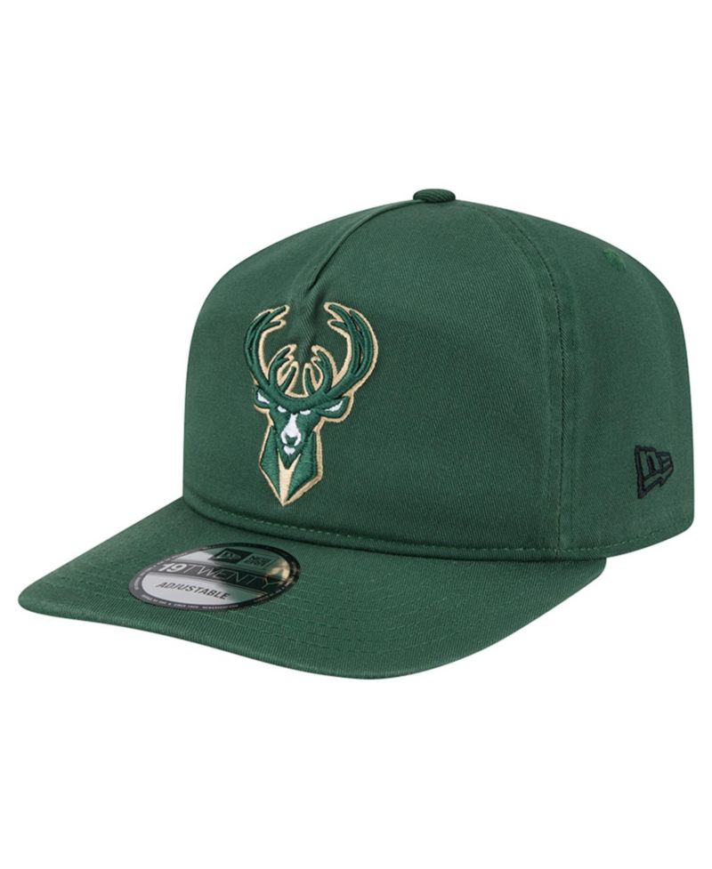 Men's Hunter Green Milwaukee Bucks Cotton 19TWENTY Adjustable Hat