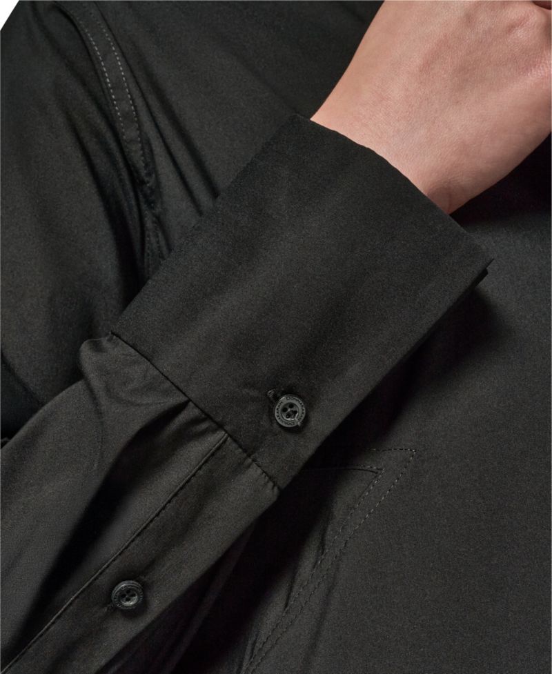 Women's A-Line Button-Down Poplin Tunic Top