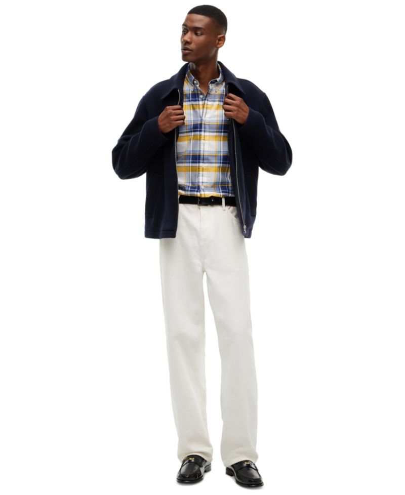 Men's Twill Big Check Regular-Fit Shirt