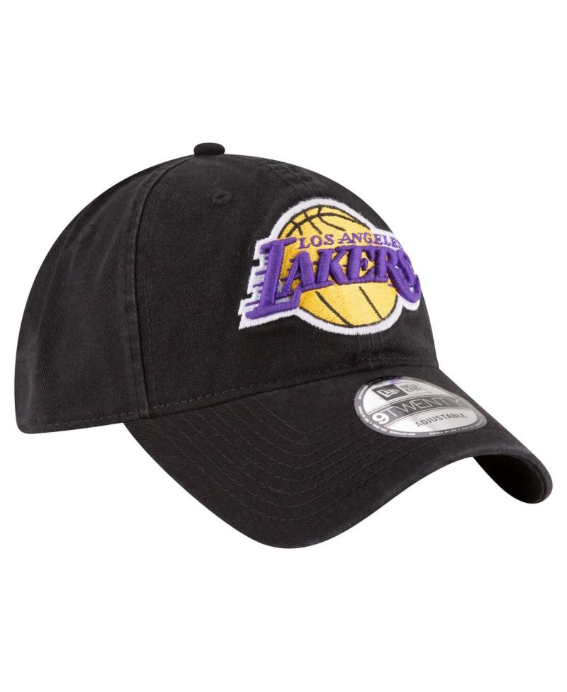 Men's Black Los Angeles Lakers Team 2.0 9TWENTY Adjustable Hat