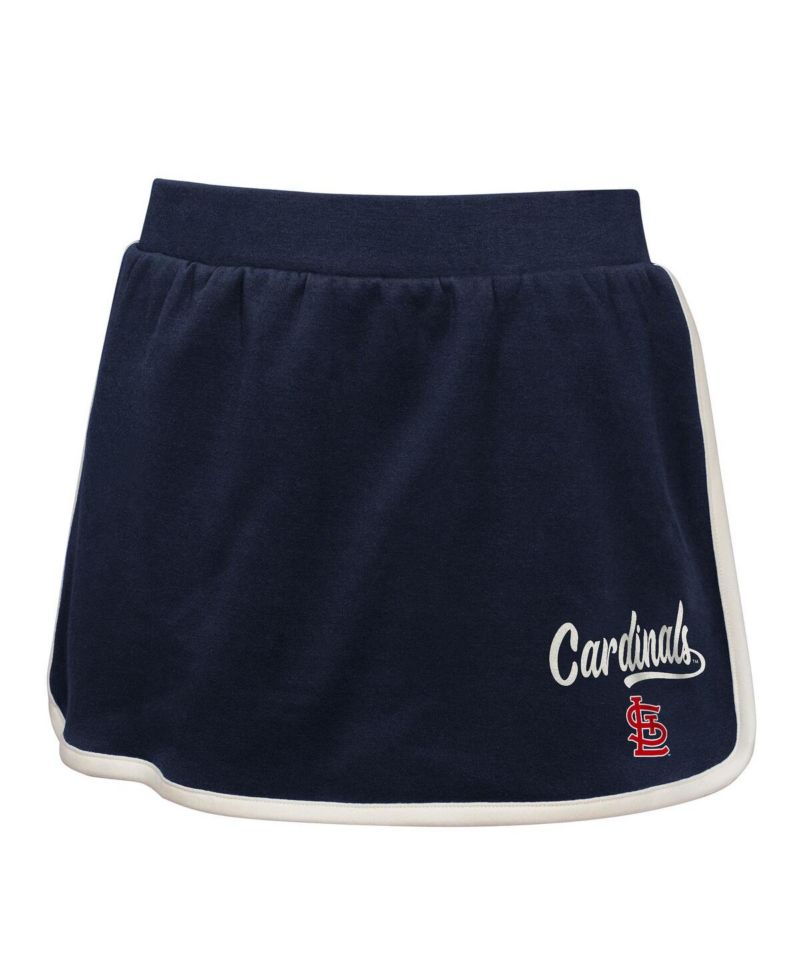 Big Girls Navy St. Louis Cardinals Base Trainer Johnny Polo and Skort Set