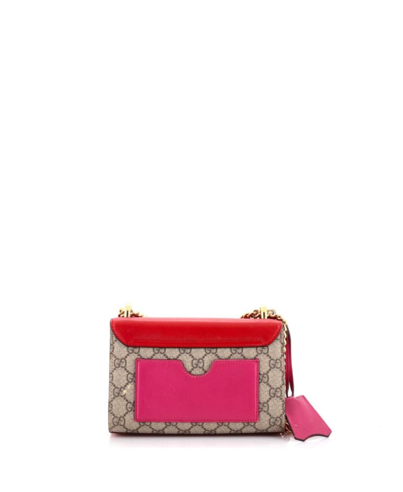 Small Padlock Shoulder Bag GG Coated Canvas and Leather