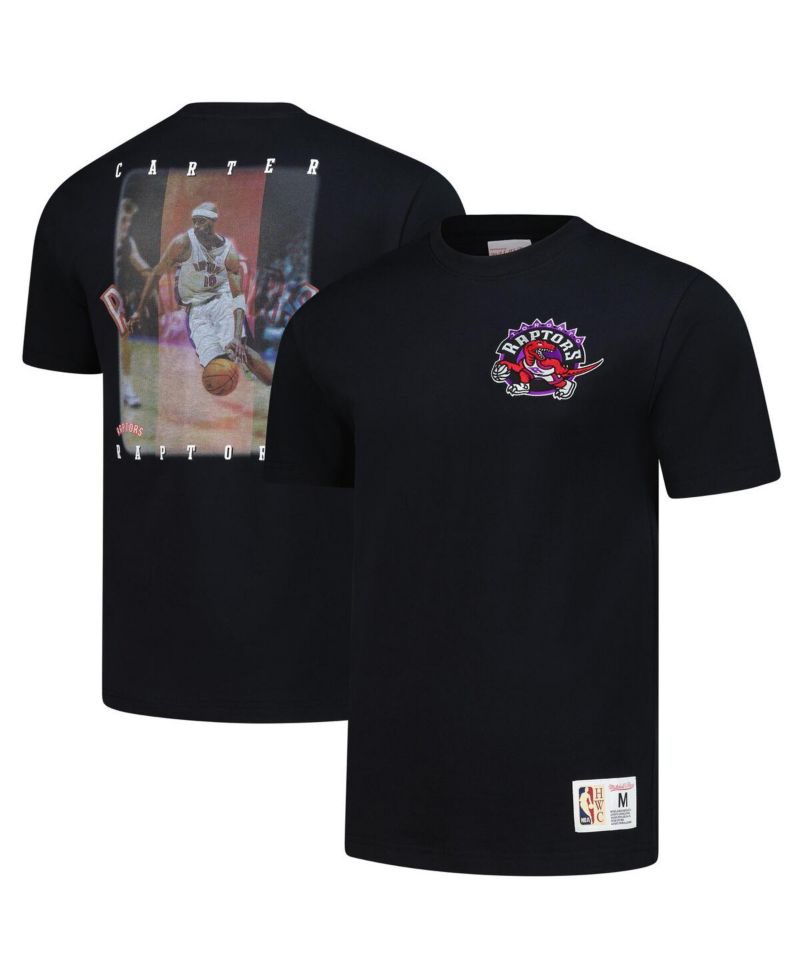Men's Vince Carter Black Toronto Raptors Hardwood Classics NBA Legends T-Shirt