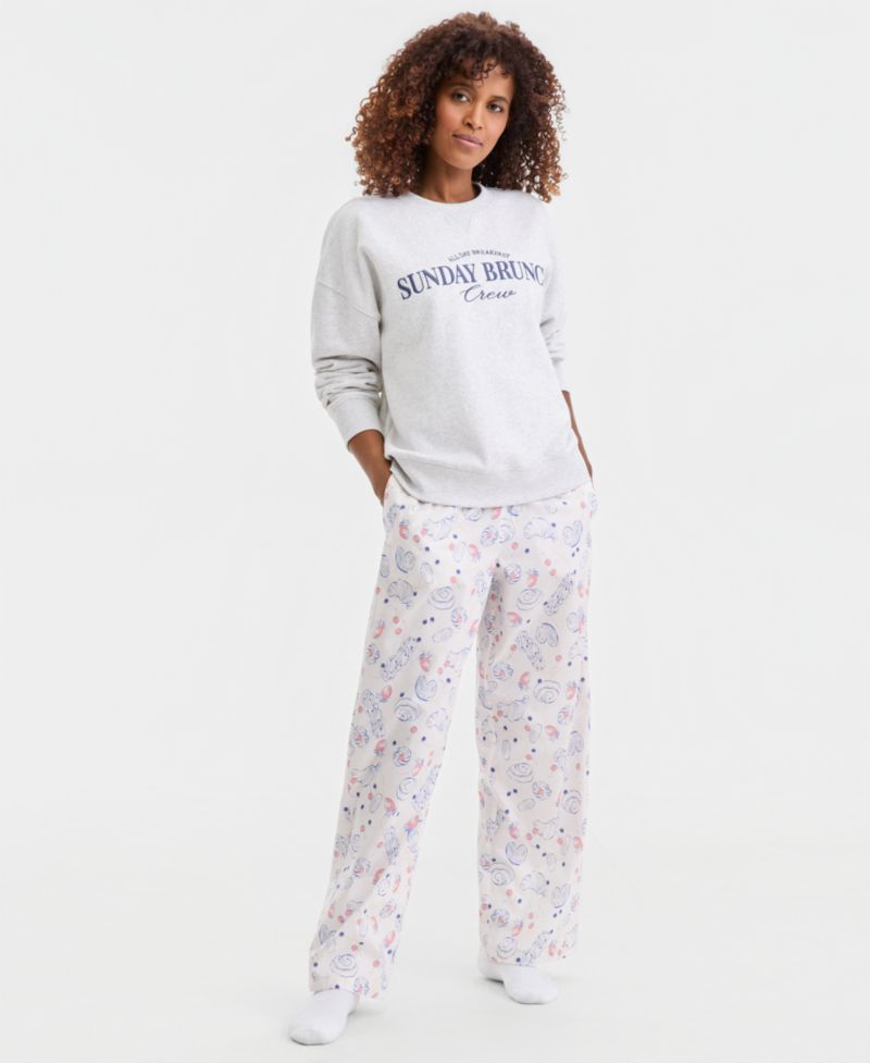 Women's French Terry Graphic Crewneck Sweatshirt