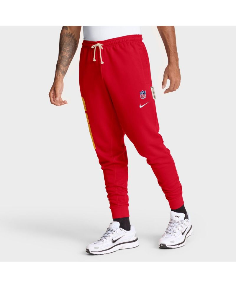 Men's Red Kansas City Chiefs Sideline Ground Game Performance Taper Pants