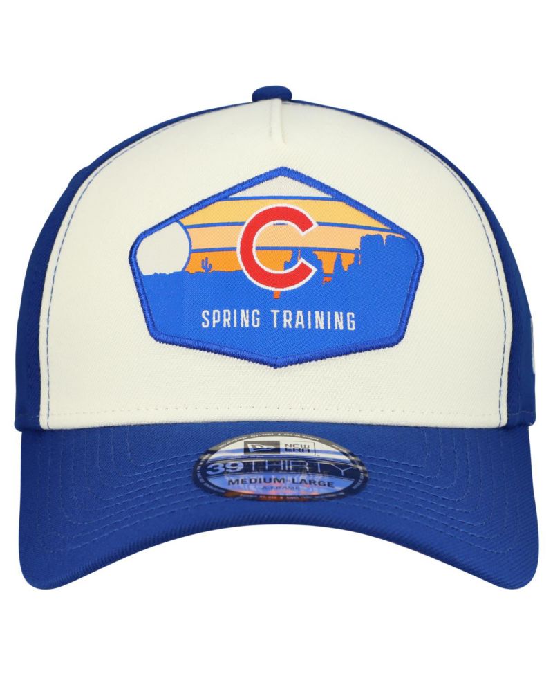 Men's Stone/Royal Chicago Cubs 2026 Spring Training Fan Pack Gradient 39THIRTY Flex Hat