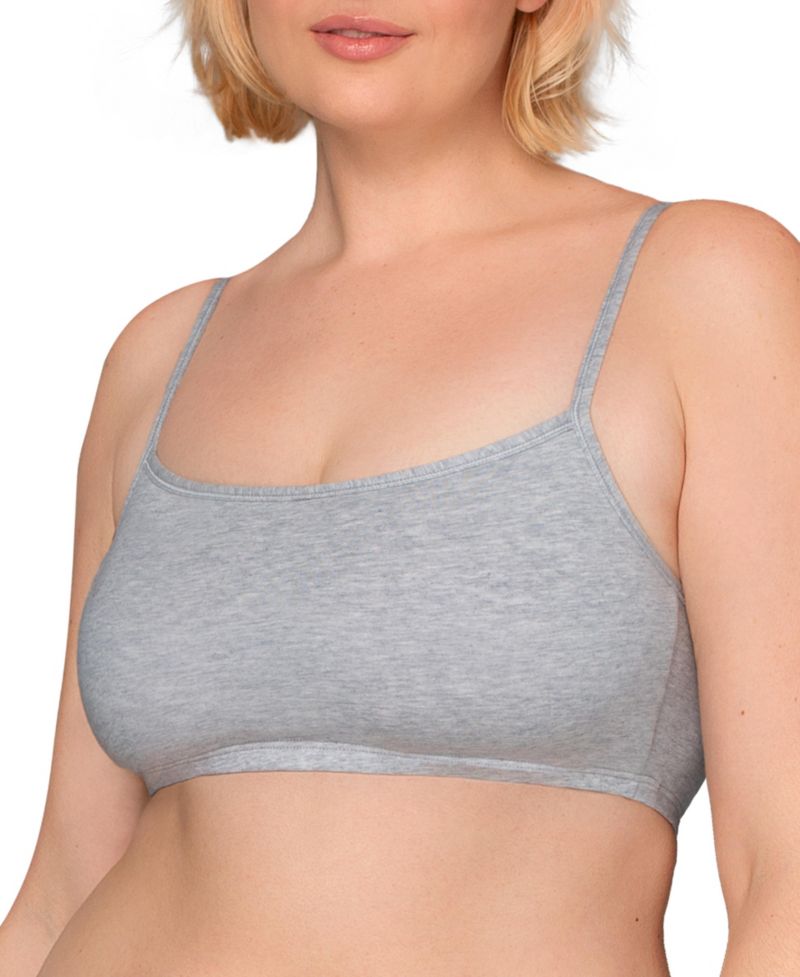 Women's Spaghetti Strap Cotton Sports Bra, 6 Pack