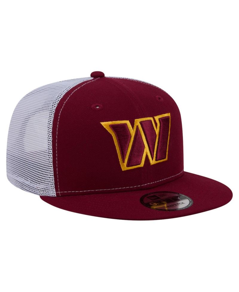 Men's Burgundy Washington Commanders Core Team 9FIFTY Trucker Snapback Hat