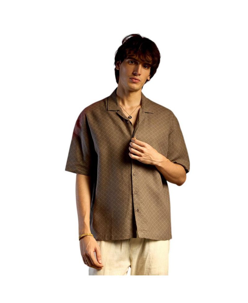 Quad-Lined Oversized Shirt