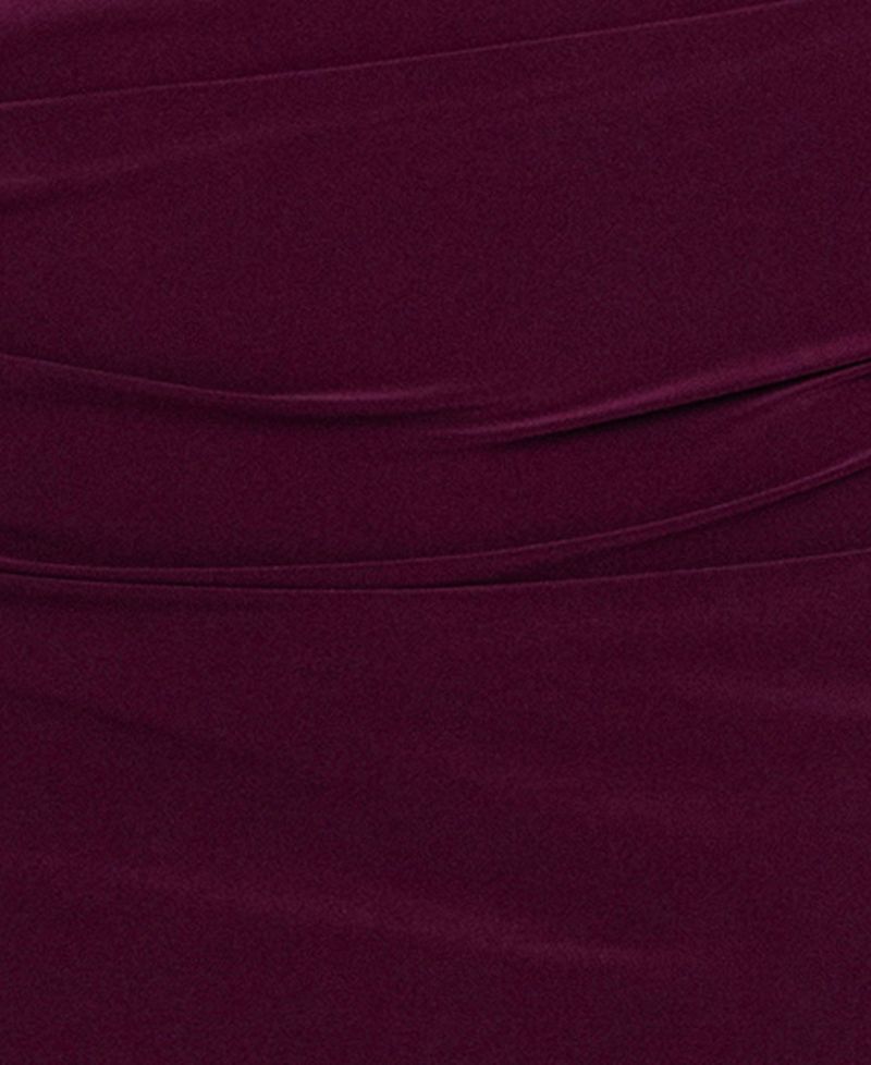 Plus Size Long-Sleeve Boat Neck Maxi Dress