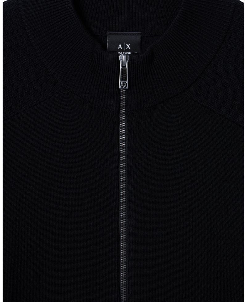 Men's Ribbed Full Zip Cardigan Sweater