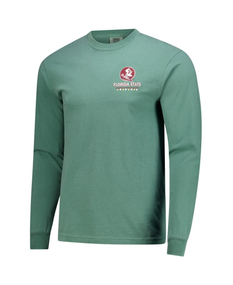 Men's Florida State Seminoles Merry Christmas Tree Holiday Long-Sleeve Relaxed-Fit T-Shirt