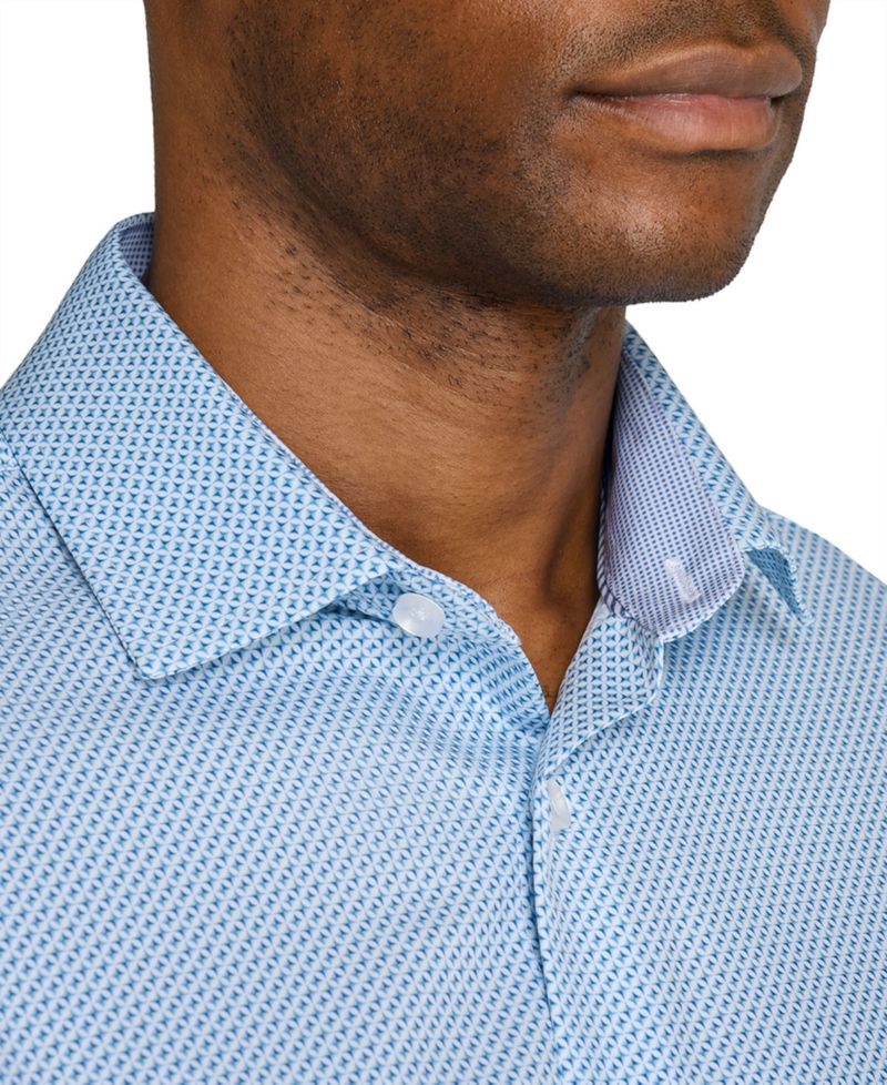 Men's Slim-Fit Performance Stretch Comfort Dress Shirt